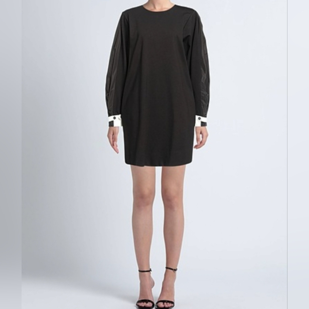 Meimeij Black Mini Dress Size 36 NWT